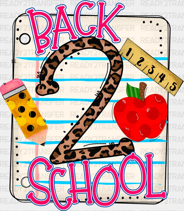 Back 2 School Design - Back To School DTF heat transfer