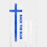 Back The Blue, Cross, US Flag - Police DTF Transfers ready2transfer Light Color Design (See Imaging)