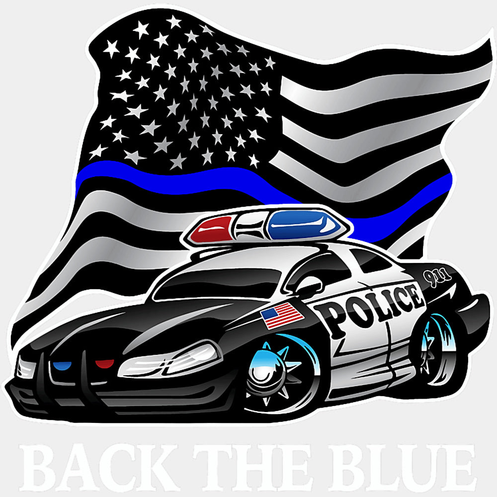 Back The Blue - Police DTF Transfers ready2transfer Light Color Design (See Imaging)