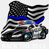 Back The Blue - Police DTF Transfers ready2transfer Light Color Design (See Imaging)
