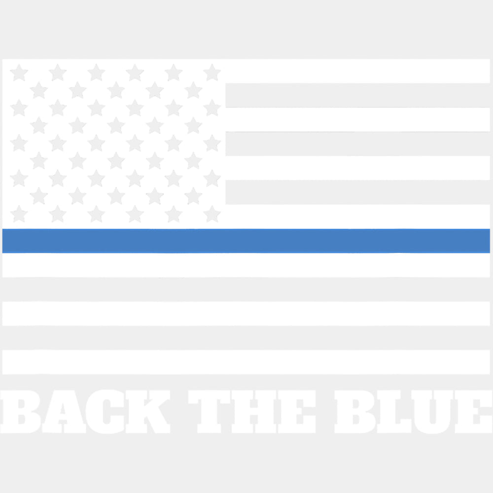 Back The Blue US Flag - Police DTF Transfers ready2transfer Light Color Design (See Imaging)