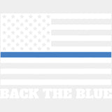 Back The Blue US Flag - Police DTF Transfers ready2transfer Light Color Design (See Imaging)