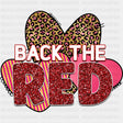 Back The Red, Sequin - Fire Department DTF Transfers ready2transfer Dark Color Design (See Imaging)