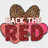 Back The Red, Sequin - Fire Department DTF Transfers ready2transfer Dark Color Design (See Imaging)