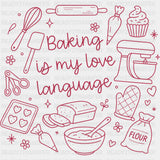 Baking Is My Love Language - Baking DTF Transfers