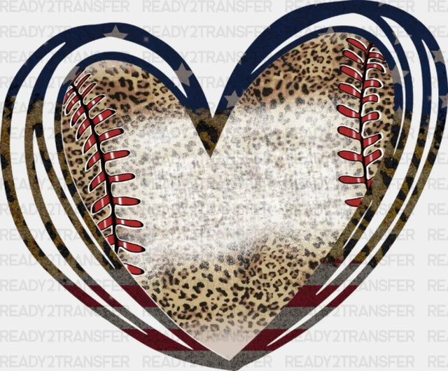 Ball Heart Dtf Transfer