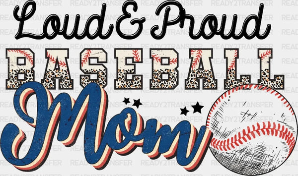 BASEBALL MOM BALL DTF Transfer