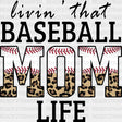 Baseball Mom Life Dtf Transfer
