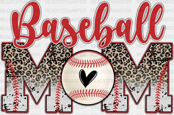 BASEBALL MOM RED DTF Transfer