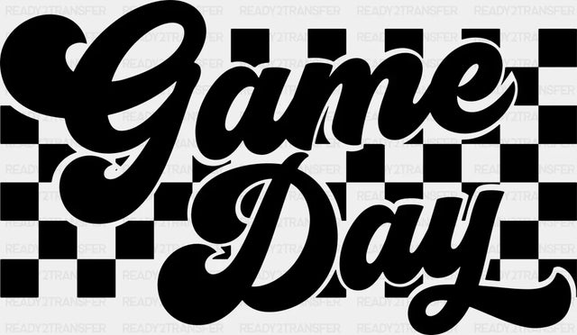 Basic Gameday Design - Dtf Heat Transfer Adult Unisex S & M (10’’) / Black