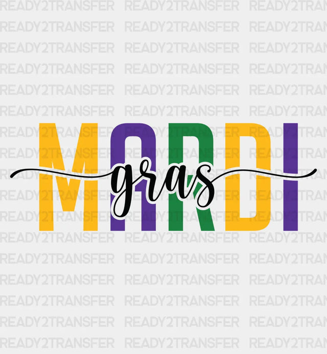 BASIC MARDI GRAS DTF Transfer
