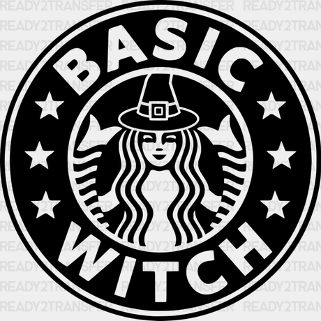 Basic Witch - Halloween Dtf Transfer Adult Unisex S & M (10’’) / Dark Color Design (See Imaging)