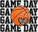 Basketball Game Day Design - Basketball DTF Heat Transfer ready2transfer White