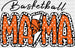 Basketball Mama Lightning Dalmatian Design - Basketball DTF Heat Transfer ready2transfer Black