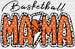 Basketball Mama Lightning Dalmatian Design - Basketball DTF Heat Transfer ready2transfer White