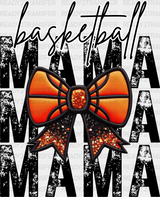 Basketball Mama Ribbon Design - Dtf Heat Transfer Adult Unisex S & M (10’’) / Black