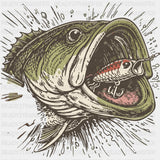 Bass Bait - Fishing DTF Transfers