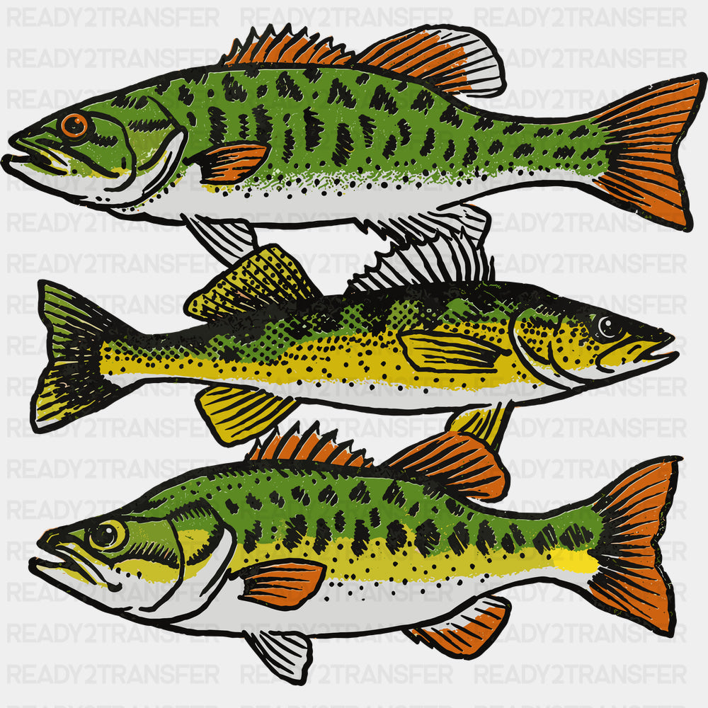 Bass - Fishing DTF Transfers