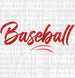 Batter Up Double Header Design - Baseball DTF Heat Transfer ready2transfer White