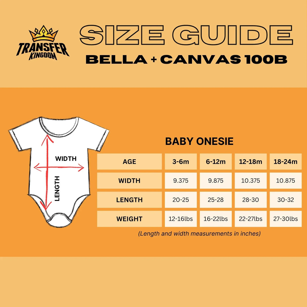 Custom Bella + Canvas Baby Onesie 100B