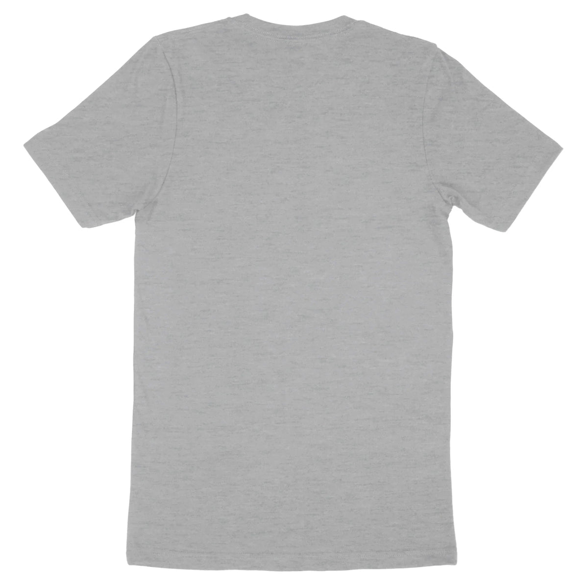 Back view of a plain grey Bella + Canvas Adult T-Shirt 3001