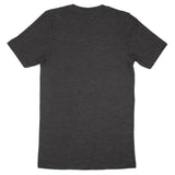 Back view of a charcoal grey Bella Canvas Adult T-Shirt 3001