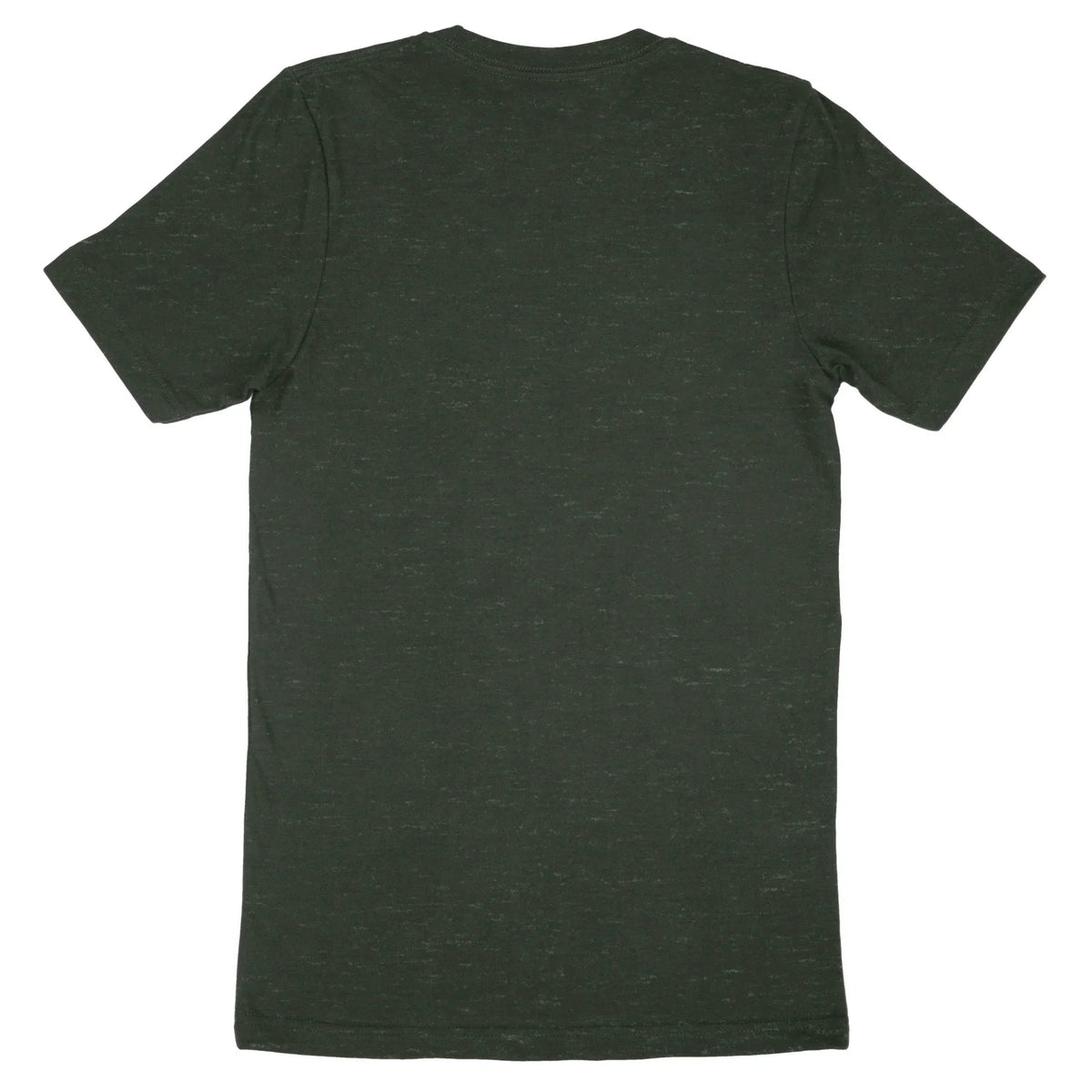Dark green heather Bella Canvas Adult T-Shirt 3001 back view