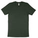 Dark heather green Bella Canvas Adult T-Shirt 3001 blank apparel.