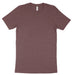 Mauve heathered Bella Canvas Adult T-Shirt 3001 blank apparel