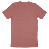 Back view of a plain mauve Bella Canvas Adult T-Shirt 3001