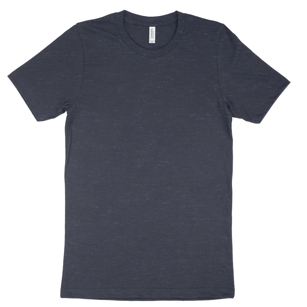 Navy blue Bella Canvas 3001 adult t-shirt, blank and ready for custom DTF transfers.
