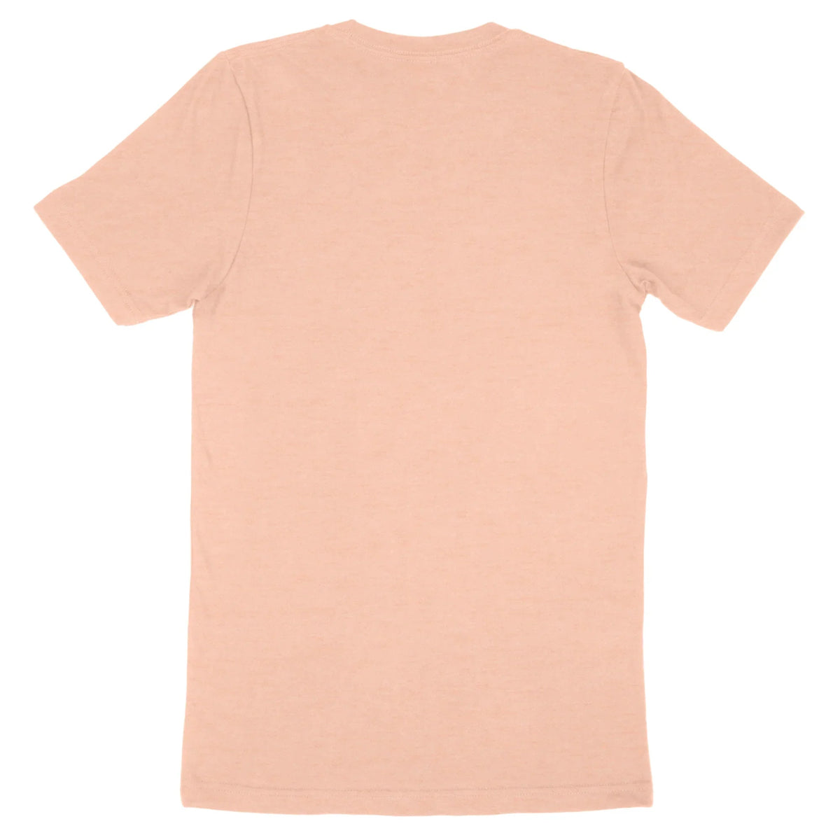 Plain peach colored Bella + Canvas Adult T-Shirt 3001
