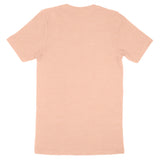 Plain peach colored Bella + Canvas Adult T-Shirt 3001