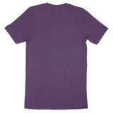Back view of a purple Bella Canvas Adult T-Shirt 3001