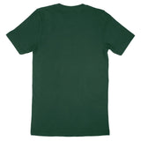 Back view of a plain dark green Bella Canvas Adult T-Shirt 3001