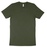 Olive green Bella Canvas 3001 adult t-shirt mockup