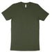 Olive green Bella Canvas 3001 adult t-shirt mockup