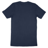 Back view of a plain navy blue Bella Canvas Adult T-Shirt 3001
