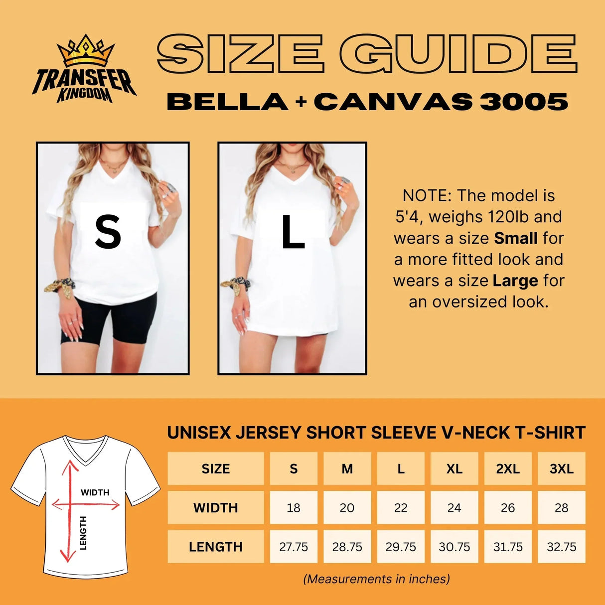 Custom Bella + Canvas Adult V-Neck T-Shirt 3005