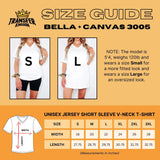 Custom Bella + Canvas Adult V-Neck T-Shirt 3005