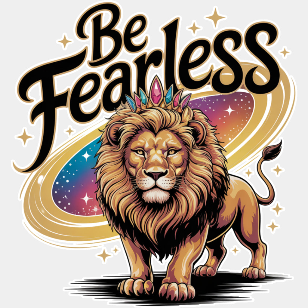 Be Fearless, Lion - Quotes DTF Transfers ready2transfer Light Color Design (See Imaging)