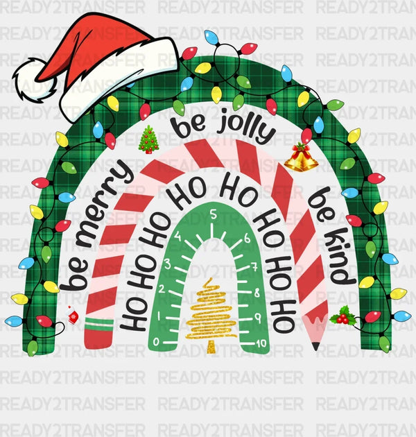Be Merry Be Jolly Christmas DTF Transfer