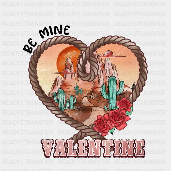 BE MINE VALENTINE ROPE HEART DTF Transfer