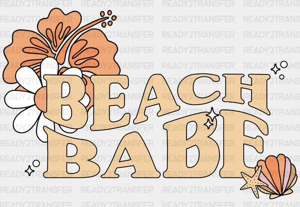 Beach Babe Flowers Summer DTF Transfer