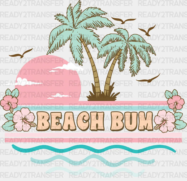 Beach Bum Palms - Summer DTF heat transfer