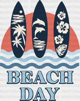 Beach Day Design Summer DTF Transfer ready2transfer