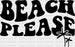 Beach Please Palms Summer DTF Transfer ready2transfer Black