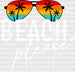Beach Please Summer DTF Transfer ready2transfer White