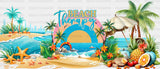 Beach Therapy - Summer Cup Wrap Uv Sticker Permanent Dtf Decal