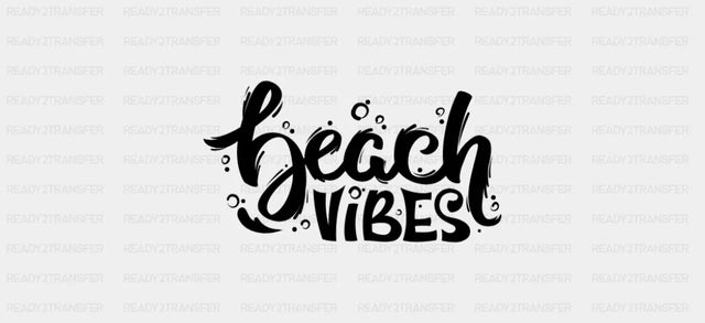 Beach Vibes B&W - Summer Cup Wrap UV Sticker Permanent UV DTF Decal